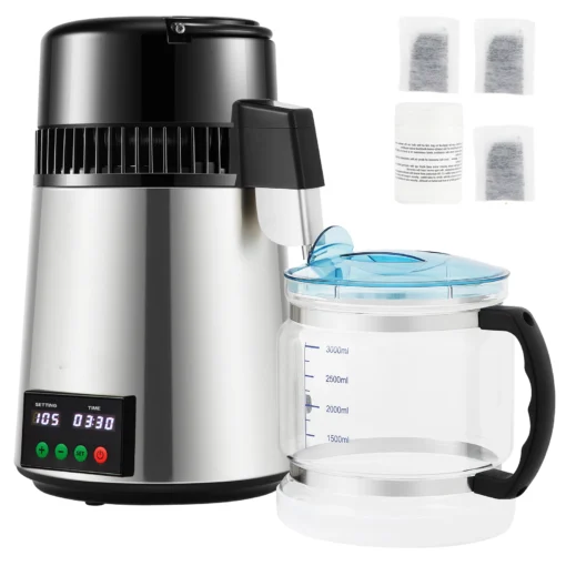 4L Water Distiller Air purifier Filter 1 L/H Distilling